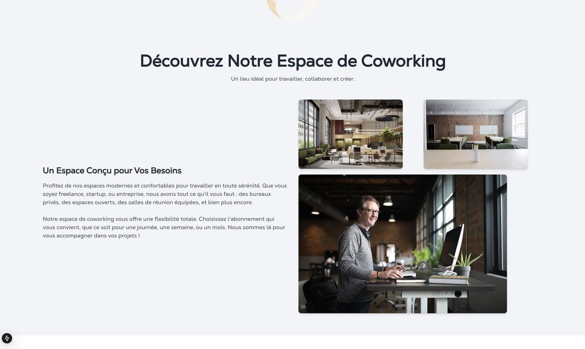 Réservation de salle de coworking